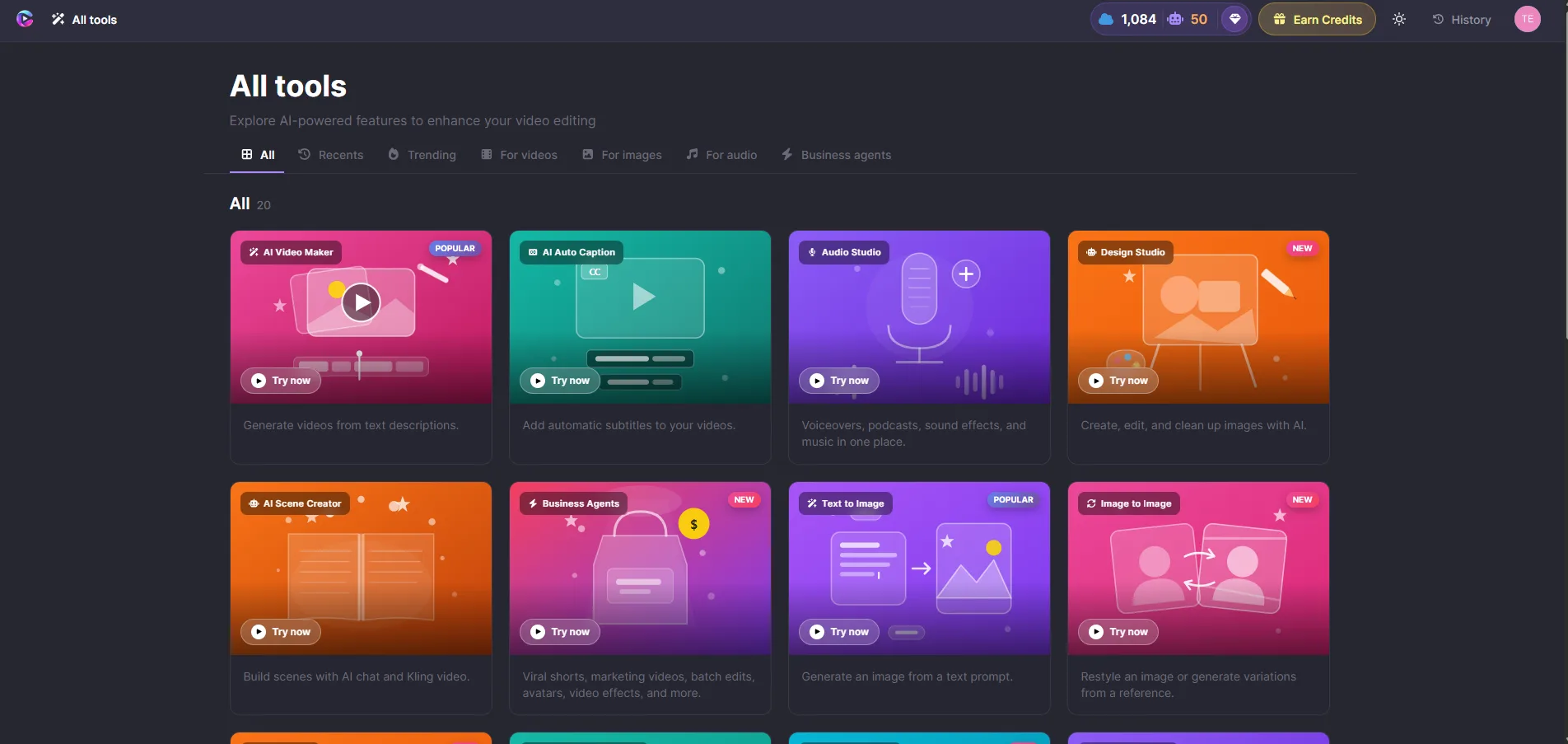All AI tools
