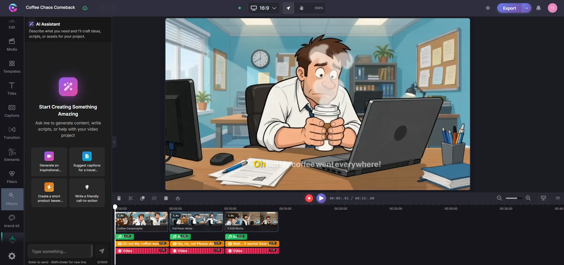 AI assistant in editor