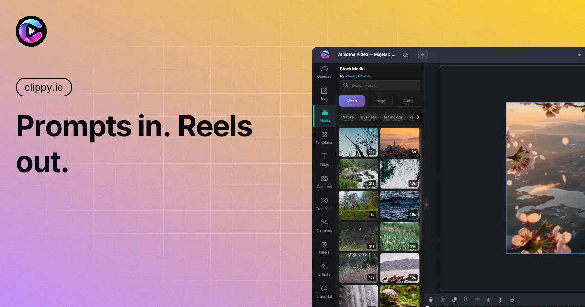 Clippy — AI video editor
